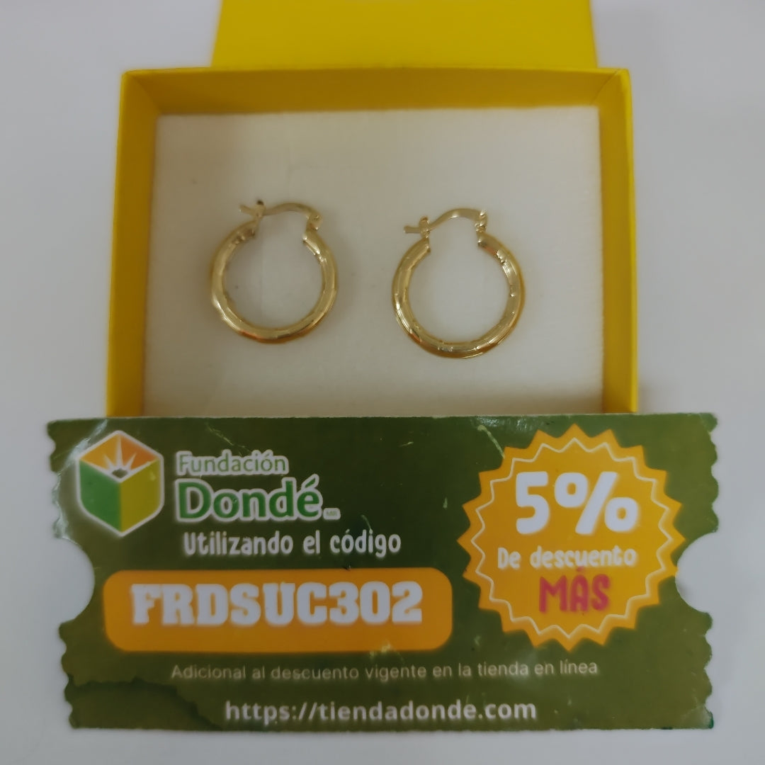 ARETES ARRACADAS 14K 2.6 GR (NUEVO)