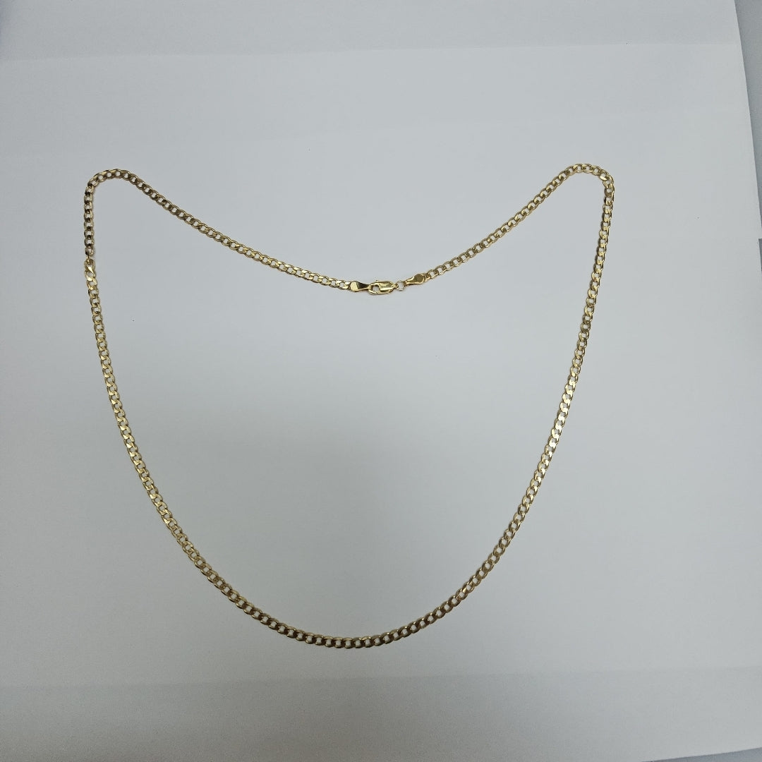 CADENA TEJIDO BARBADA 14K 60 CM 8.9 GR (NUEVO)