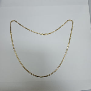 CADENA TEJIDO BARBADA 14K 60 CM 8.9 GR (NUEVO)