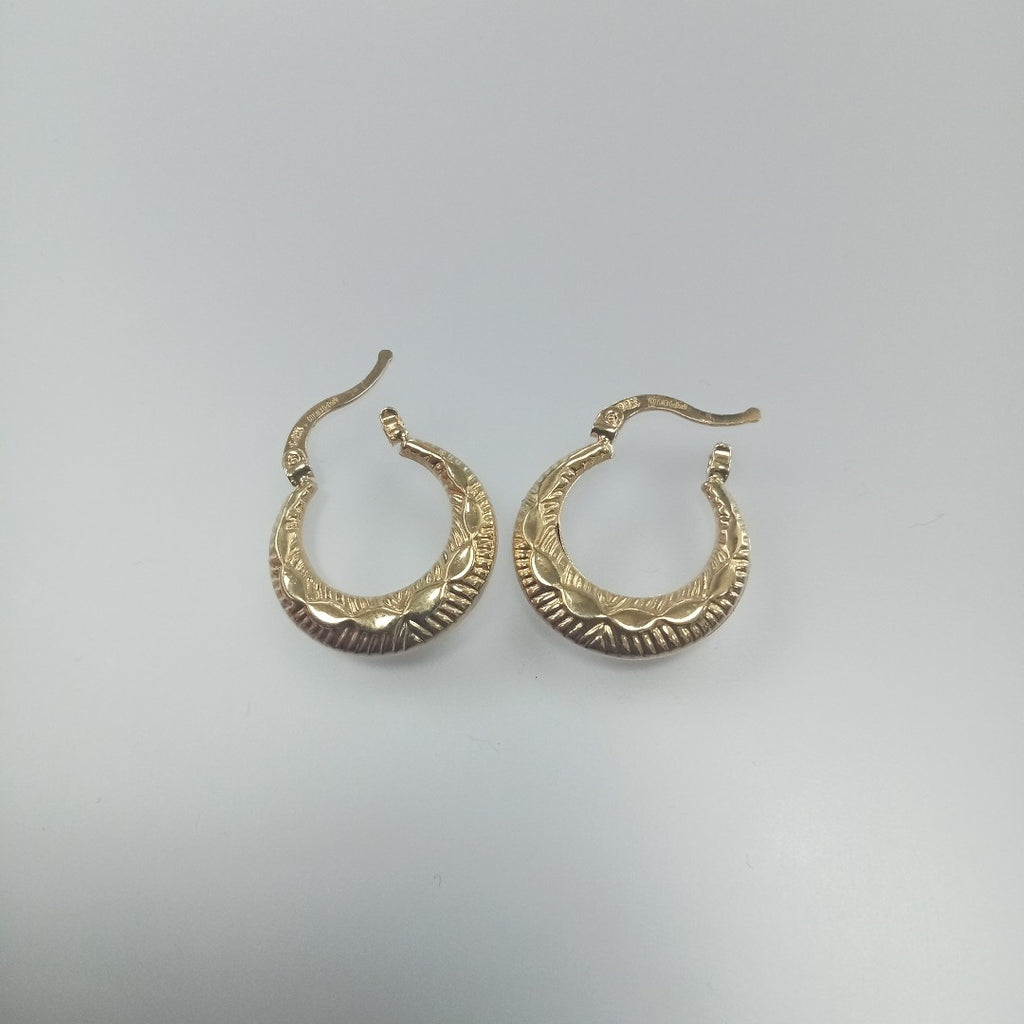 ARETES ARRACADAS HUECAS 14K 1.8 GR (NUEVO)