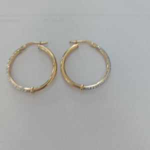 ARRACADAS PAR ORO COMBINADO 10 K 1,10 GRMS (SEMINUEVO)