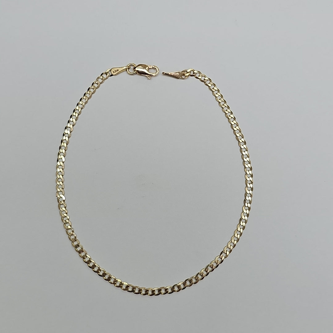 PULSERA BARBADA 14K 21 CM 2.3 GR (NUEVO)