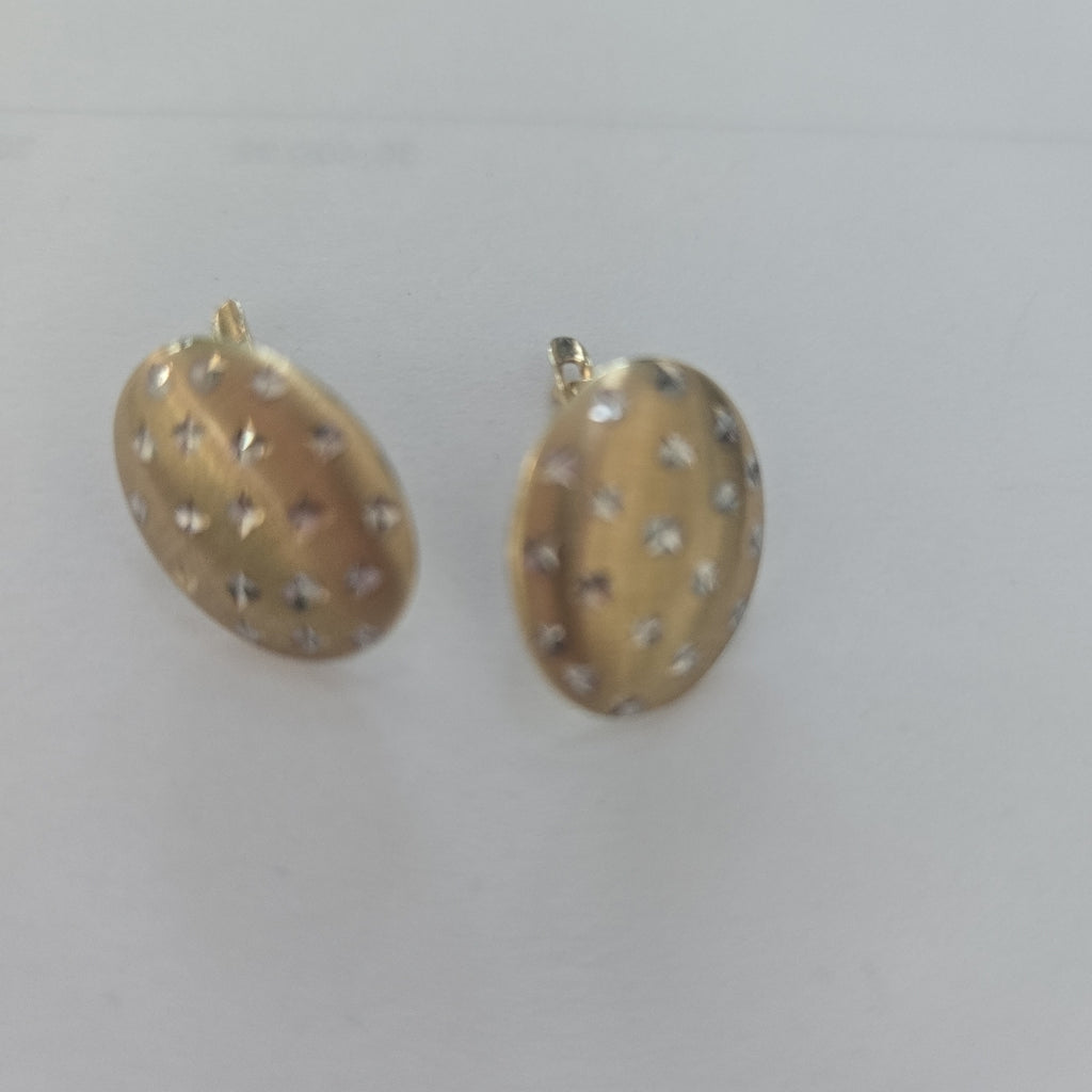 ARETES PAR ORO,RODIADO 10 K 1,90 GRMS (SEMINUEVO)