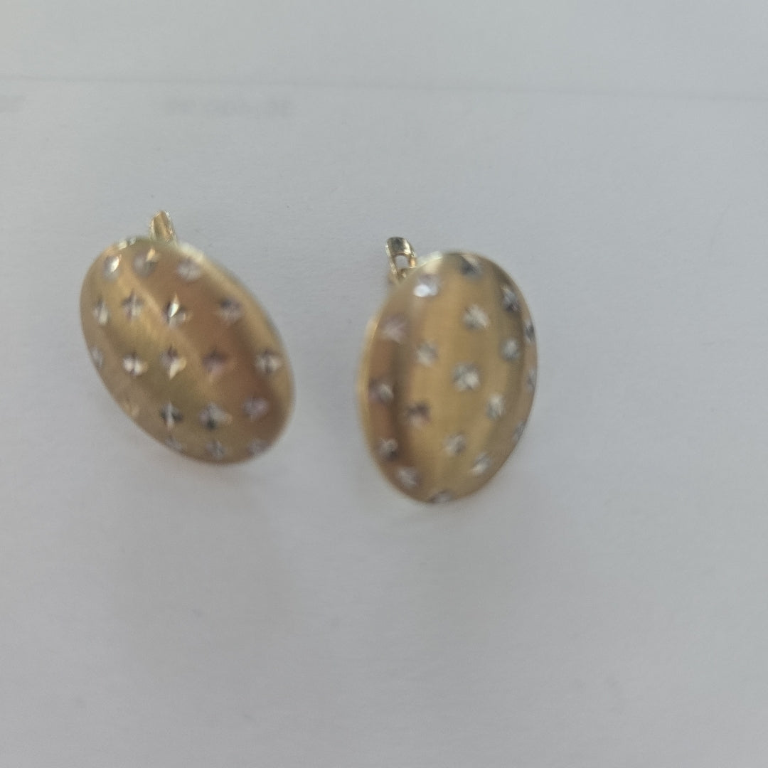 ARETES PAR ORO,RODIADO 10 K 1,90 GRMS (SEMINUEVO)
