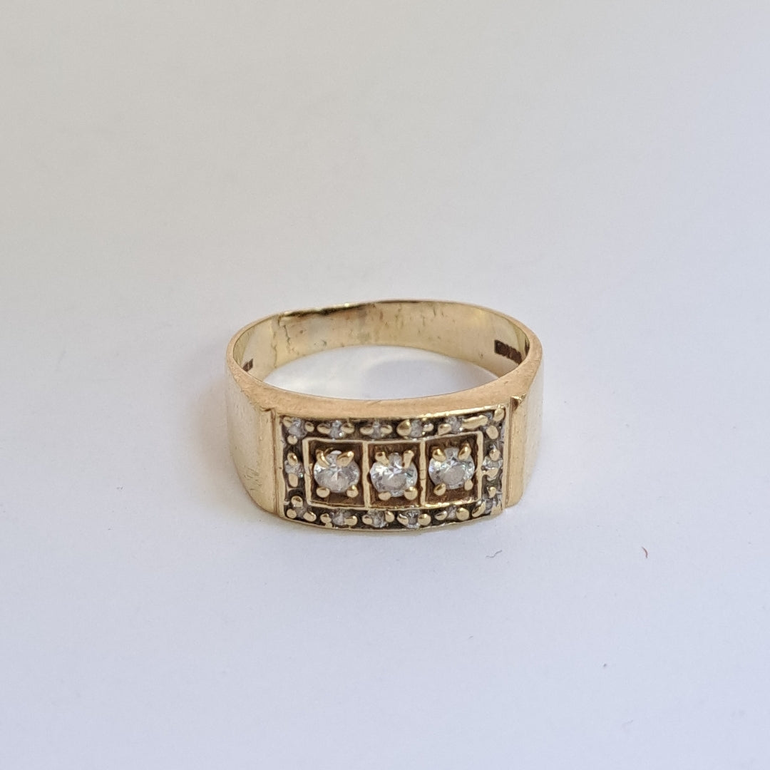 ANILLO ORO 10 K 4.4 GRMS (SEMINUEVO)