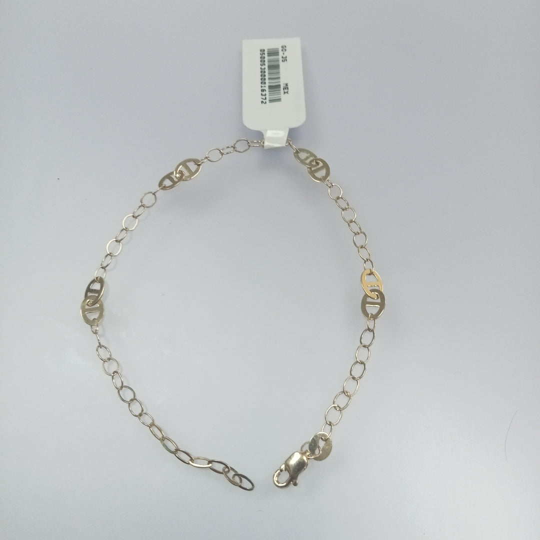 PULSERA ESPECIAL 14K 21 CM 1.8 GR (NUEVO)