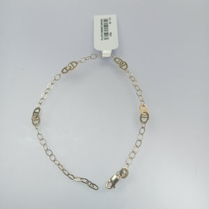 PULSERA ESPECIAL 14K 21 CM 1.8 GR (NUEVO)