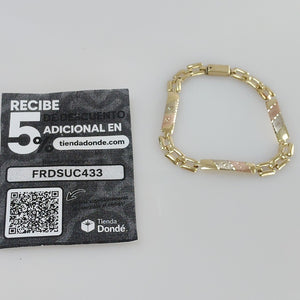 PULSERA ORO COMBINADO 10 K 6,30 GRMS (SEMINUEVO)