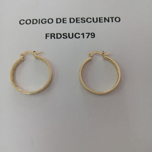 ARETES TEJIDO ARRACADA CON GRECAS 14K 2.8 GR (NUEVO)
