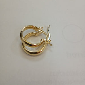 ARETES ARRACADA LISA 14K 1.7 GR (NUEVO)
