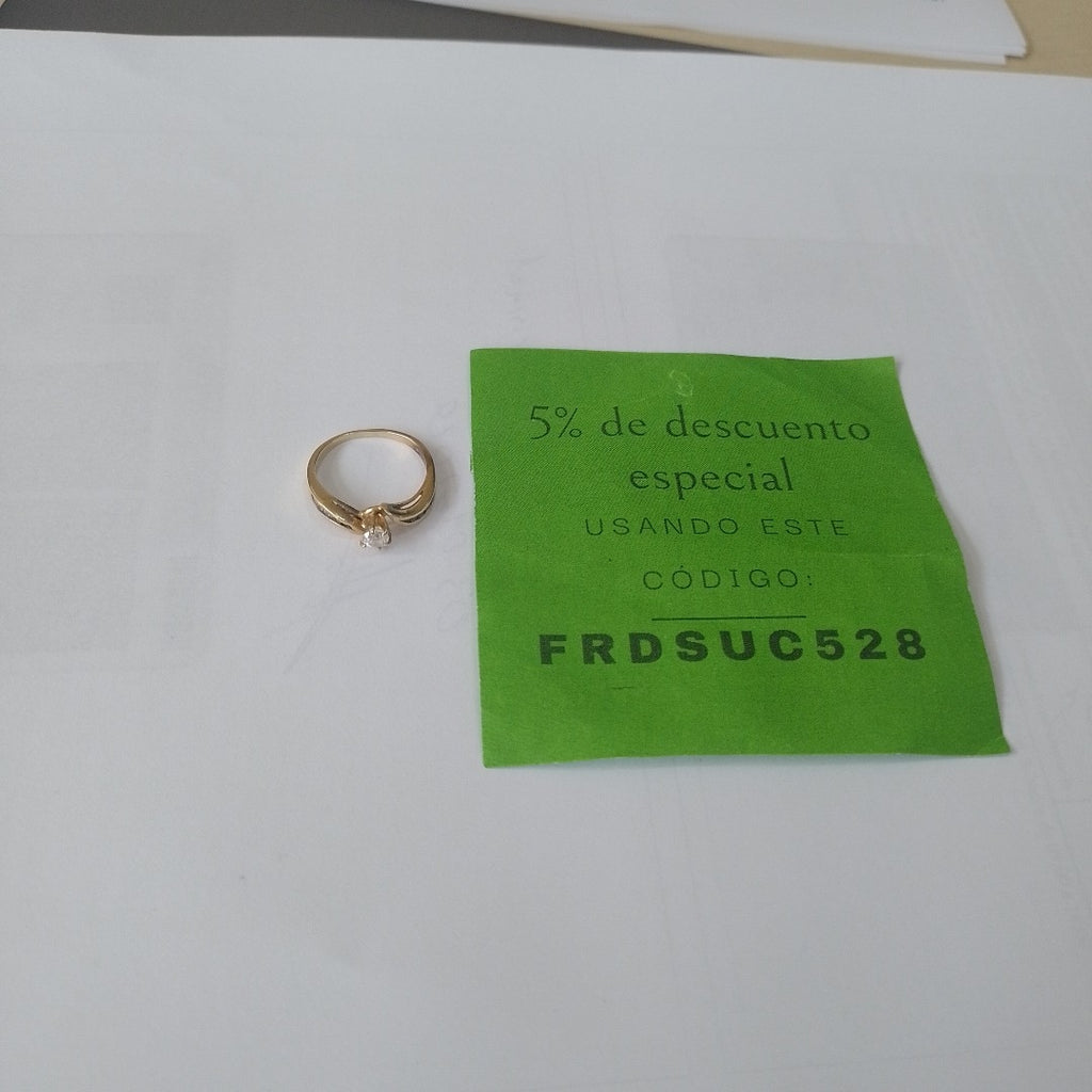 SOLITARIO ORO 14 K 2 GRMS (SEMINUEVO)