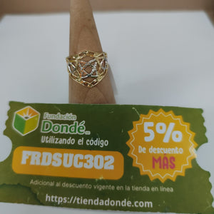 ANILLOS CON ESTRELLA CELTA 14K TALLA 9 2.3 GR (NUEVO)