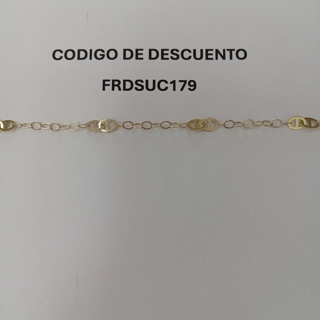 PULSERA ESPECIAL 14K 21 CM 1.9 GR (NUEVO)