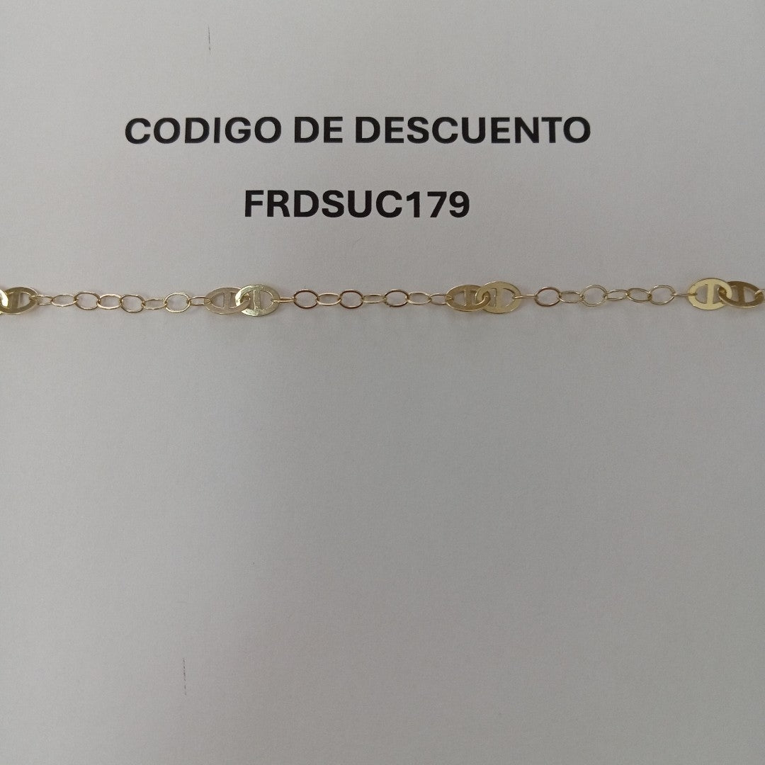 PULSERA ESPECIAL 14K 21 CM 1.9 GR (NUEVO)