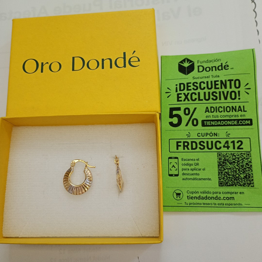 ARRACADAS ORO 10K 1.4 (NUEVO)