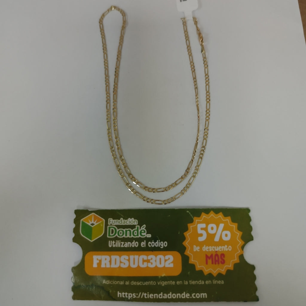 CADENA 3X1 14K 60 CM 5.2 GR (NUEVO)