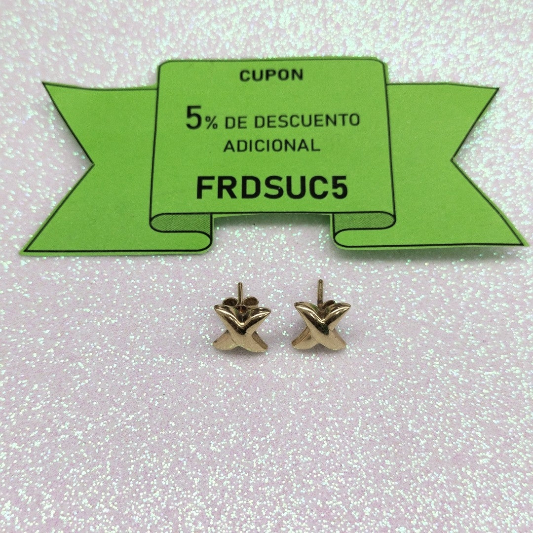 BROQUELES PAR ORO 14 K 1,40 GRMS (SEMINUEVO)