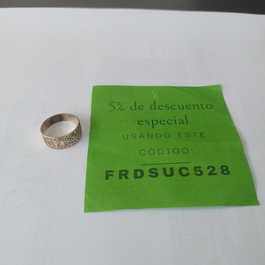 ARGOLLA DE LA SUERTE ORO 14 K 3.1 GRMS (SEMINUEVO)