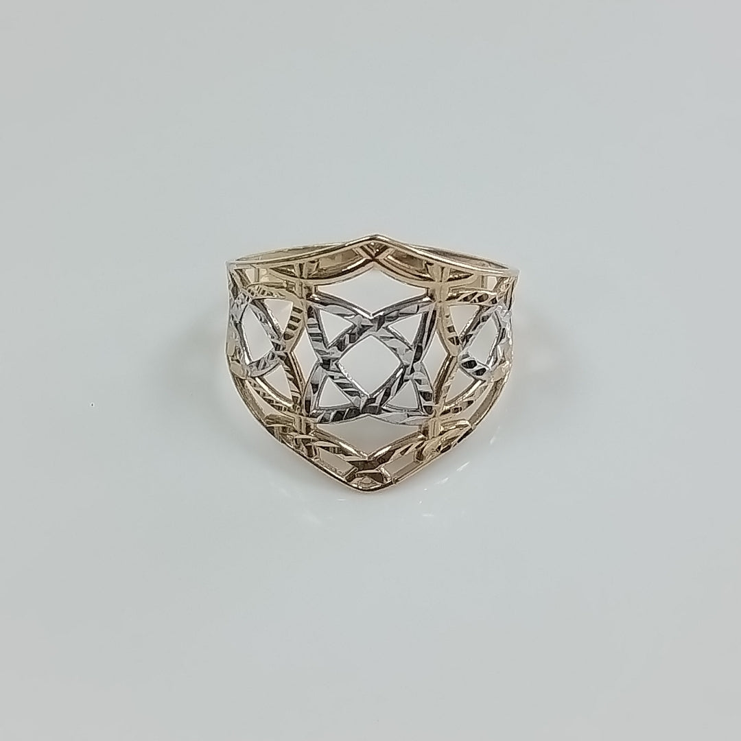 ANILLOS CON ESTRELLA CELTA 14K TALLA 9 2.2 GR (NUEVO)
