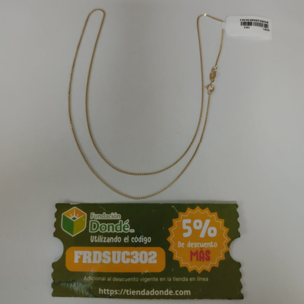CADENA VENECIANO 14K 55 CM 2.4 GR (NUEVO)