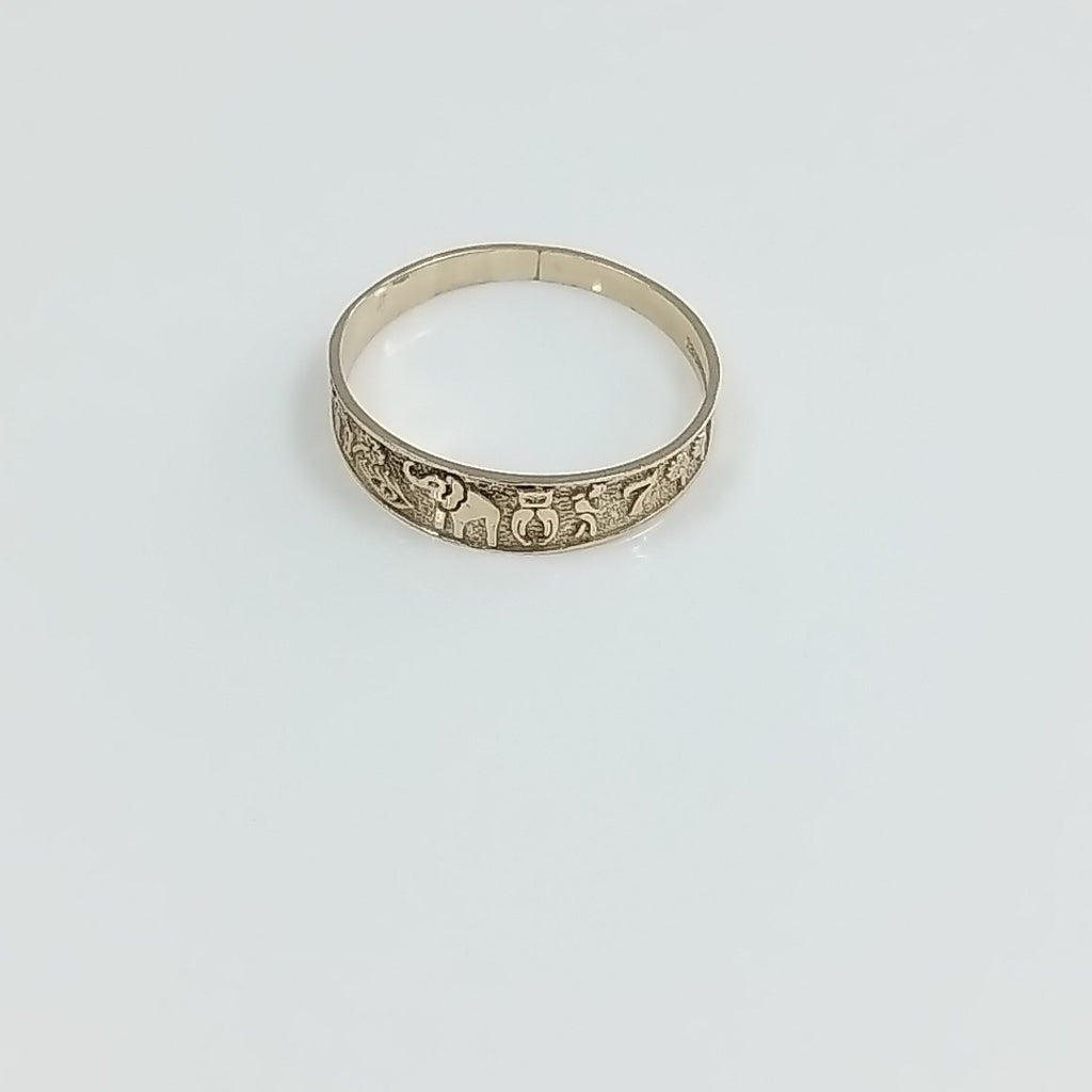 ANILLOS ARGOLLA DE LA SUERTE 10K TALLA 8 1.1 GR (NUEVO)