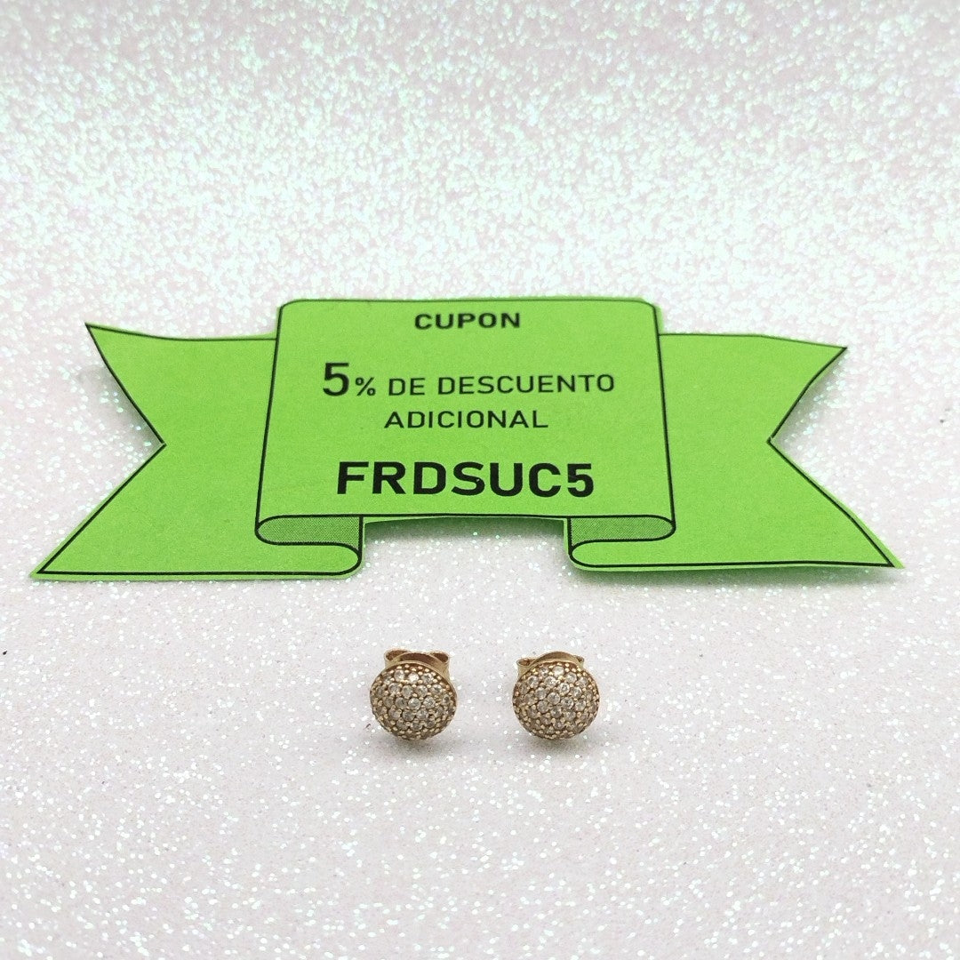 BROQUELES PAR ORO 14 K 1,70 GRMS (SEMINUEVO)