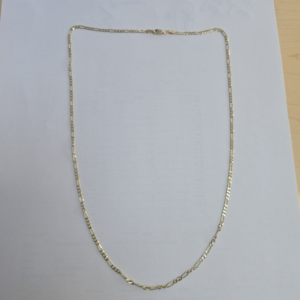 CADENA TEJIDO 3X1 14K 55 CM 5.2 GR (NUEVO)
