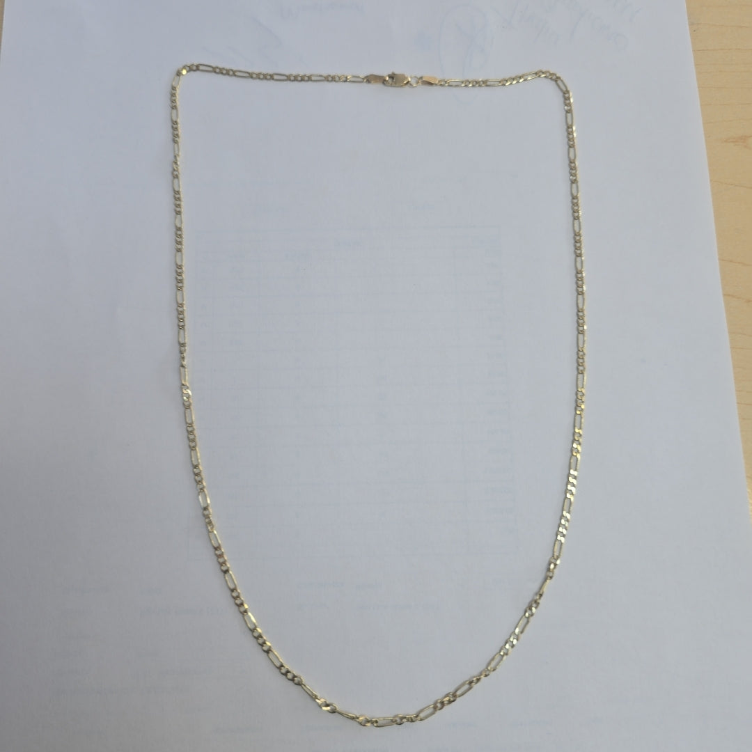 CADENA TEJIDO 3X1 14K 55 CM 5.2 GR (NUEVO)