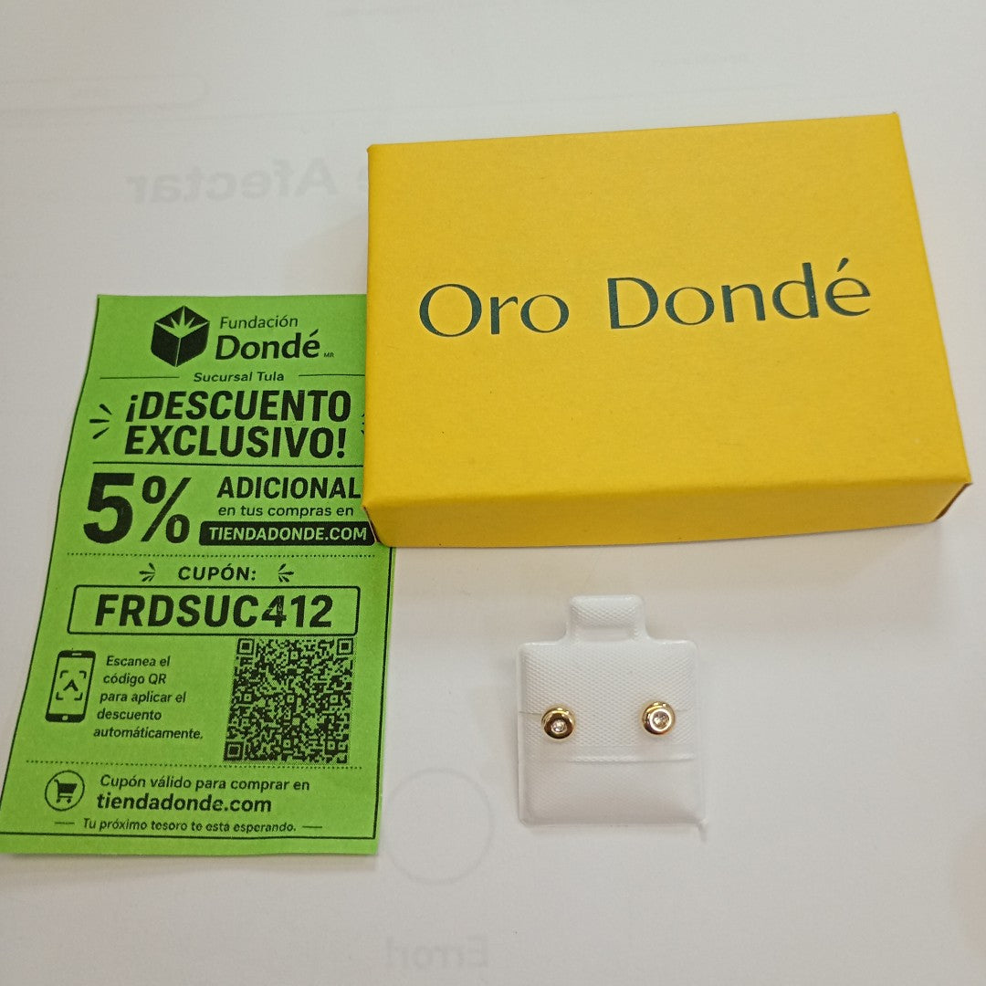 BROQUELES BROQUEL C CIRCONIA 14K 0.27 GR (NUEVO)