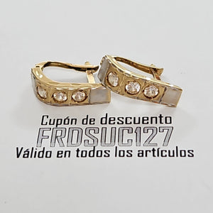 ARETES PAR ORO 14 K 2.7 GRMS (SEMINUEVO)