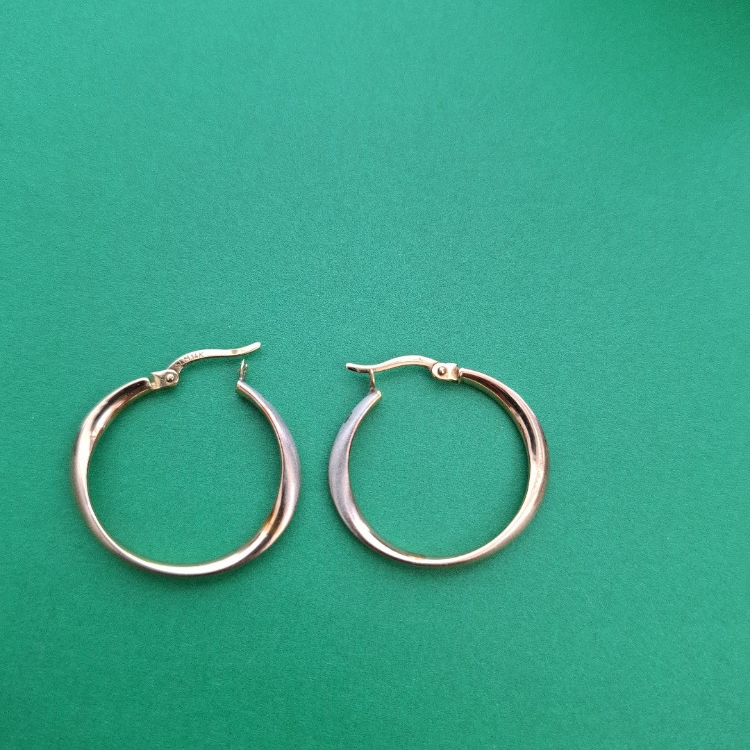 ARRACADAS PAR ORO 14 K 1,60 GRMS (SEMINUEVO)