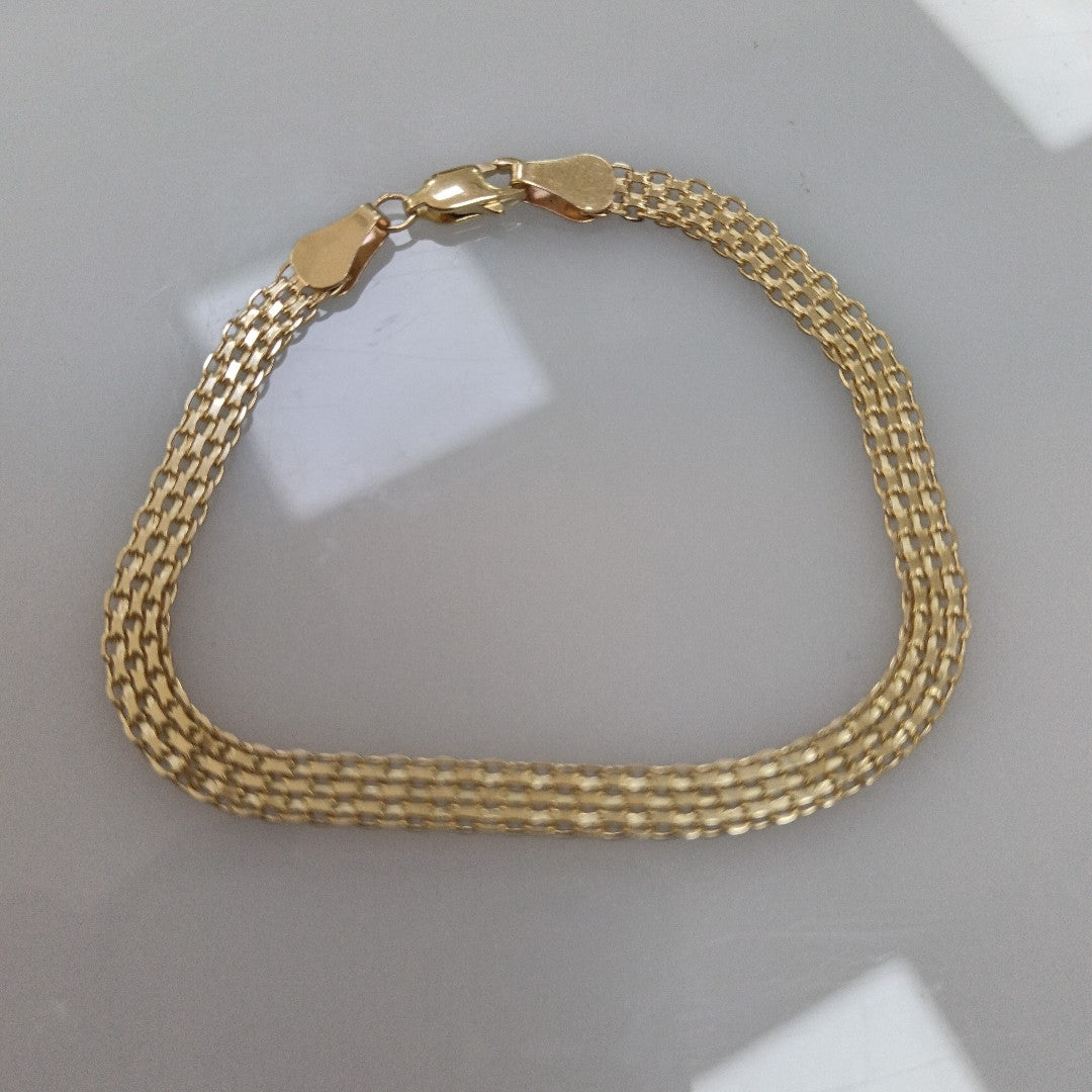 PULSERA ESPECIAL 14K 18 CM 4.7 GR (NUEVO)