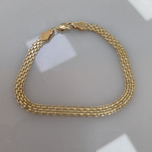 PULSERA ESPECIAL 14K 18 CM 4.7 GR (NUEVO)