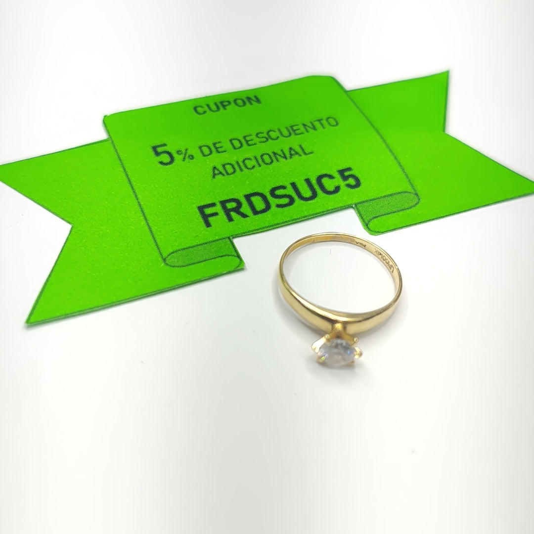 SOLITARIO ORO 14 K 1,40 GRMS (SEMINUEVO)