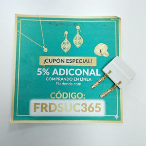 BROQUELES PAR ORO 14 K 2.7 GRMS (SEMINUEVO)