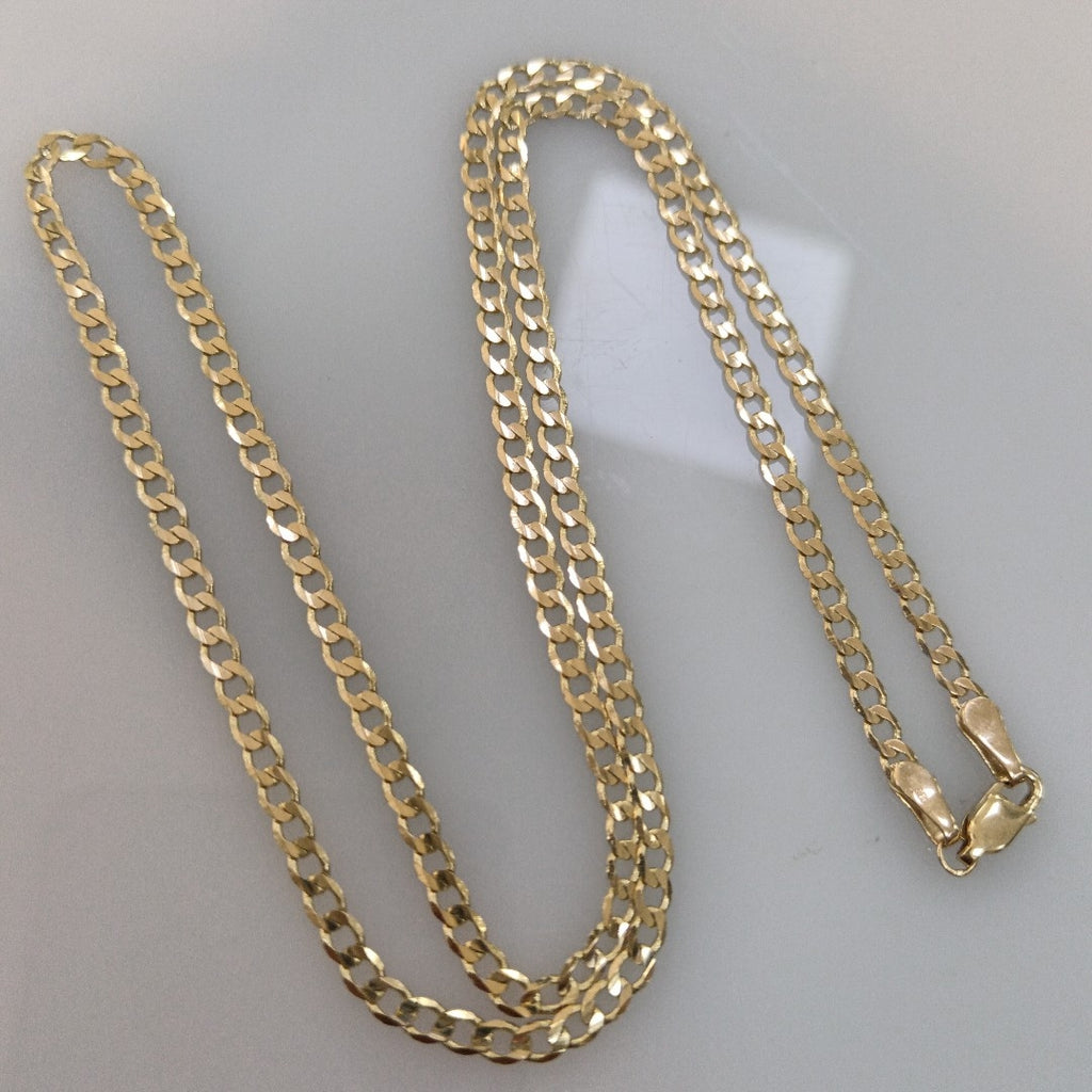 CADENA TEJIDO BARBADA 14K 55 CM 8.3 GR (NUEVO)