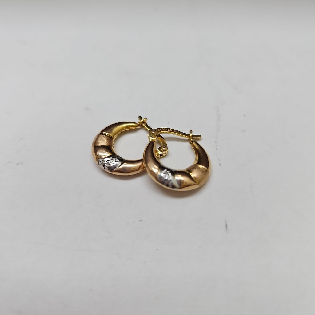 ARRACADAS PAR ORO 14 K 1,50 GRMS (SEMINUEVO)
