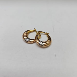 ARRACADAS PAR ORO 14 K 1,50 GRMS (SEMINUEVO)
