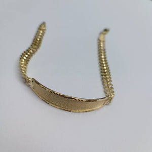 PULSERA ESCLAVA CHINO 14K 21 CM 9.8 GR (NUEVO)