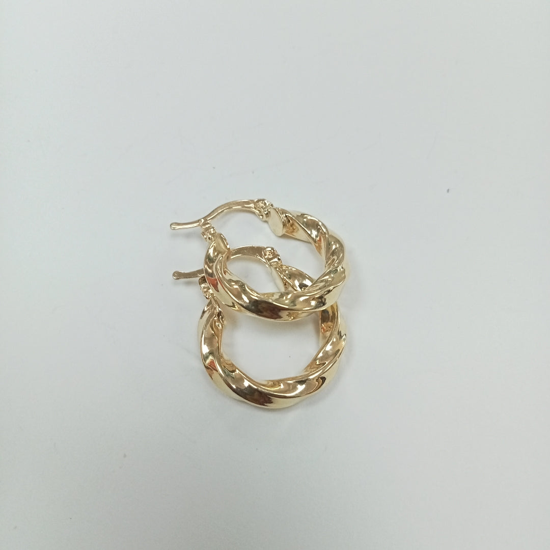 ARETES ARRACADA TORZAL 14K 1.8 GR (NUEVO)