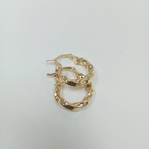 ARETES ARRACADA TORZAL 14K 1.8 GR (NUEVO)