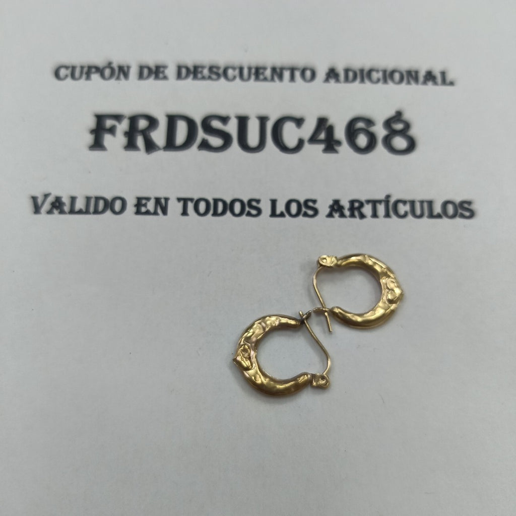 ARRACADAS PAR ORO 10 K 0.9 GRMS (SEMINUEVO)