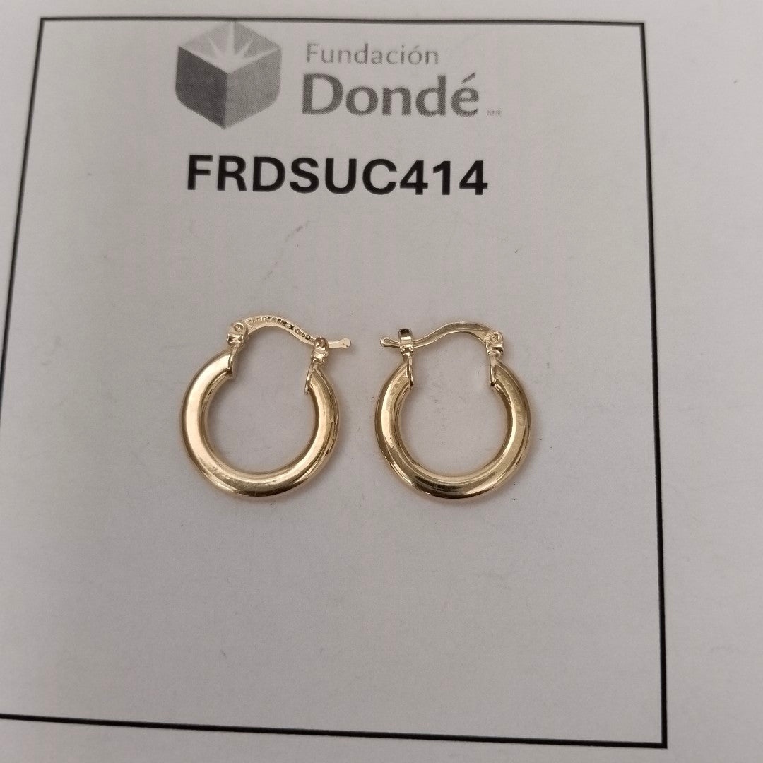 ARETES ARRACADAS 14K 1.6 GR (NUEVO)