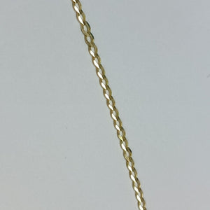 PULSERA TEJIDO BARBADA 14K 21 CM 3.8 GR (NUEVO)