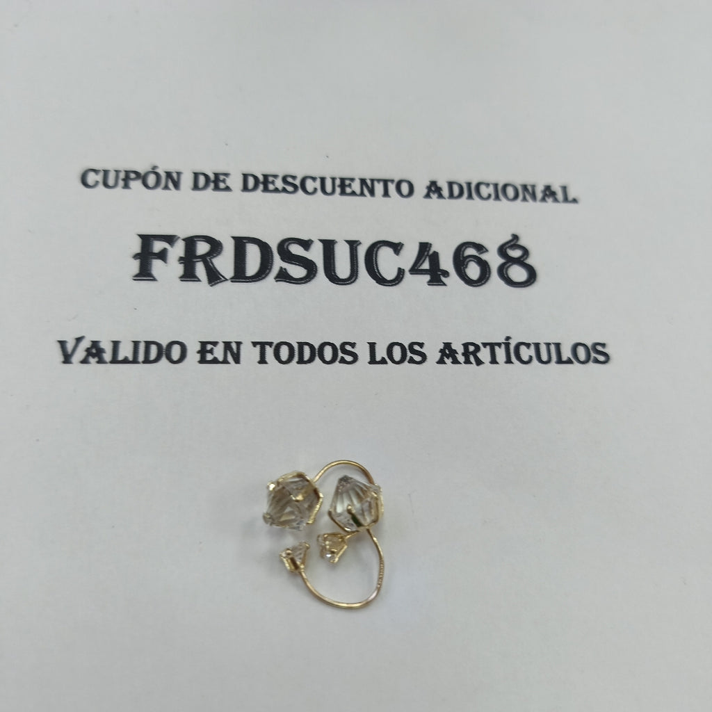 BROQUELES PAR ORO 10 K 2.2 GRMS (SEMINUEVO)