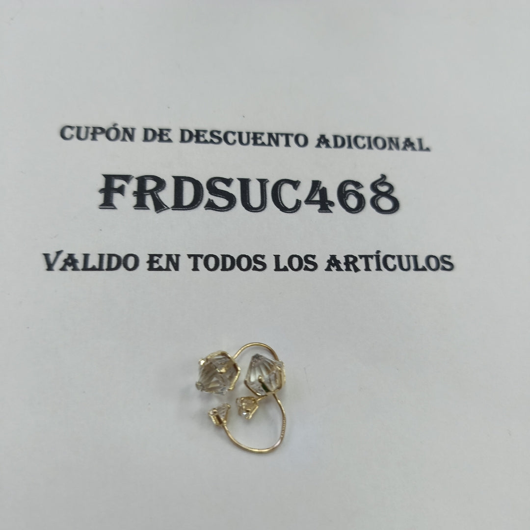 BROQUELES PAR ORO 10 K 2.2 GRMS (SEMINUEVO)