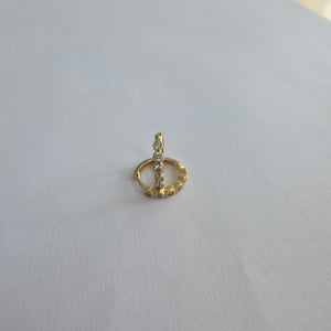 ARETES ARRACADA C CIRCONIAS 14K 2 GR (NUEVO)