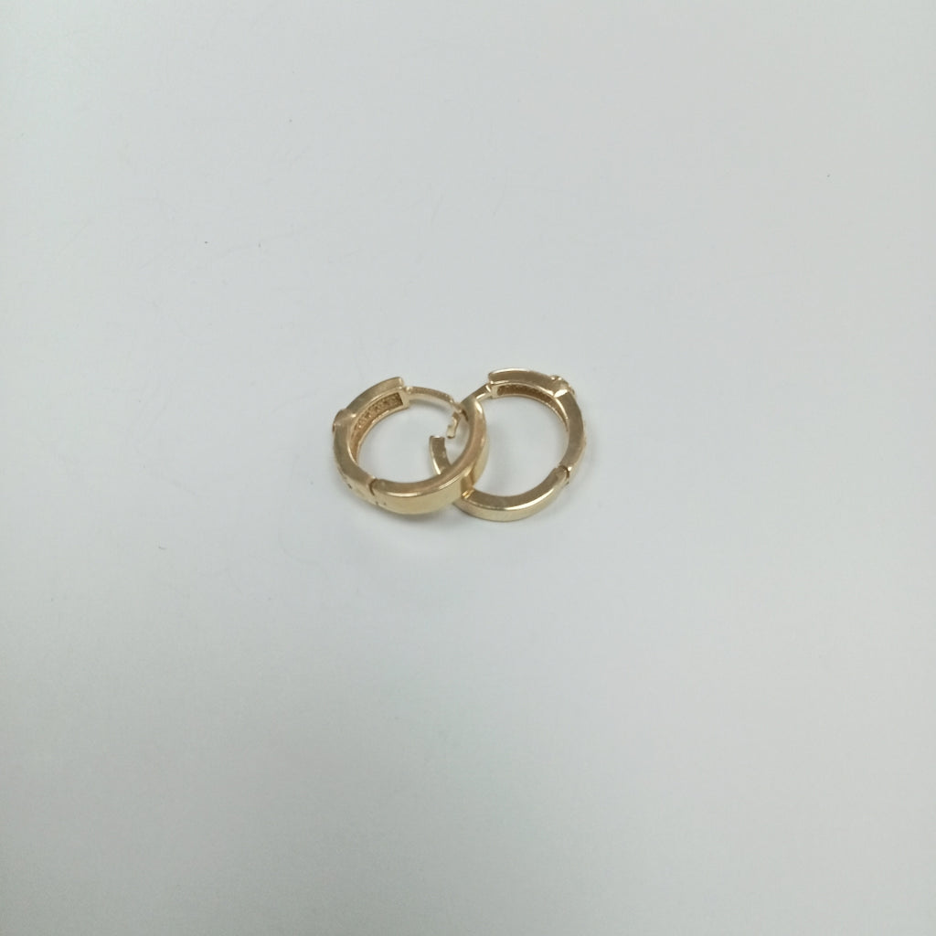 ARETES ARRACADAS C CIRCONIAS 10K 2.7 GR (NUEVO)