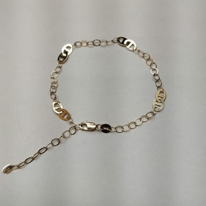 PULSERA ESPECIAL 14K 21 CM 1.9 GR (NUEVO)