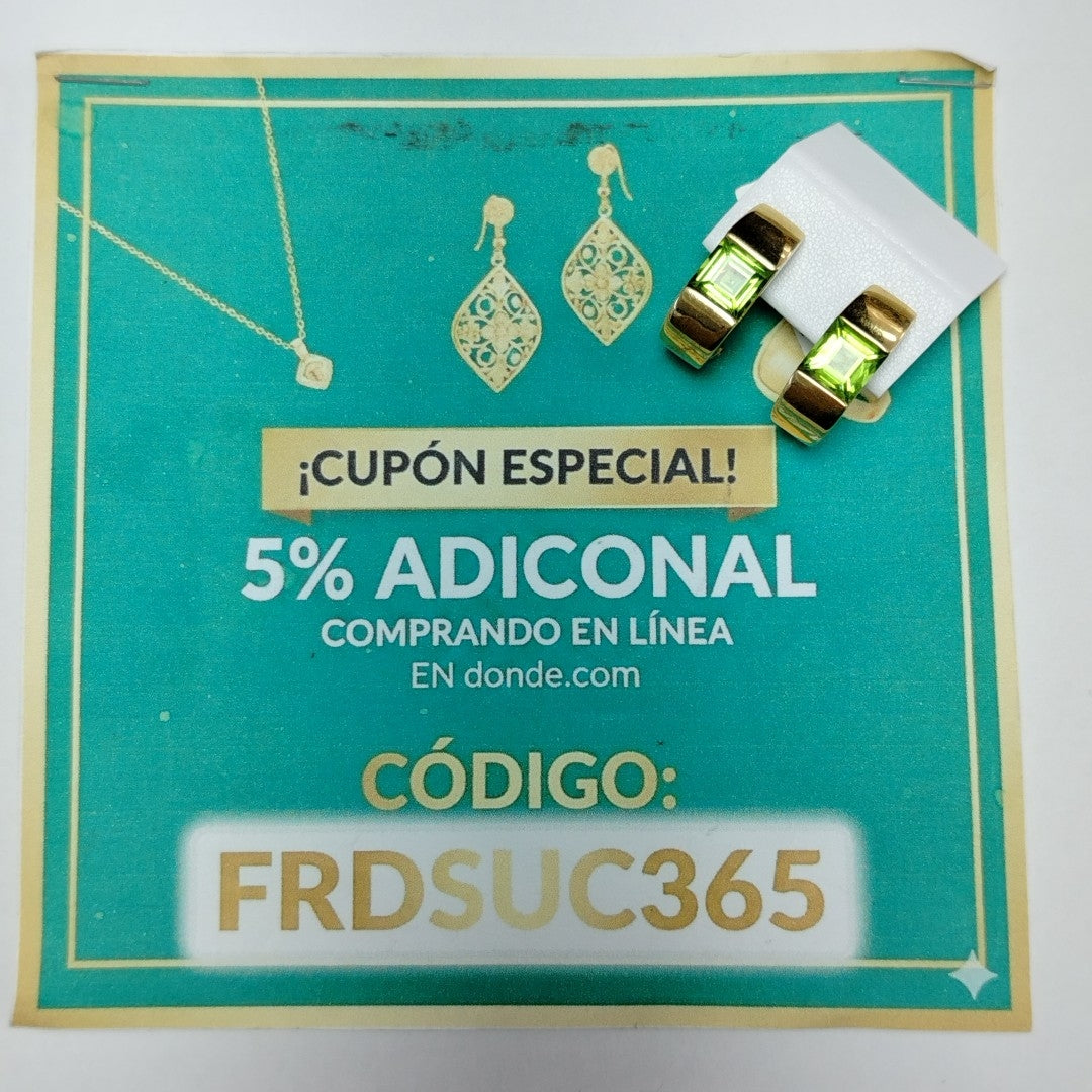 ARETES PAR ORO 18 K 8.6 GRMS (SEMINUEVO)
